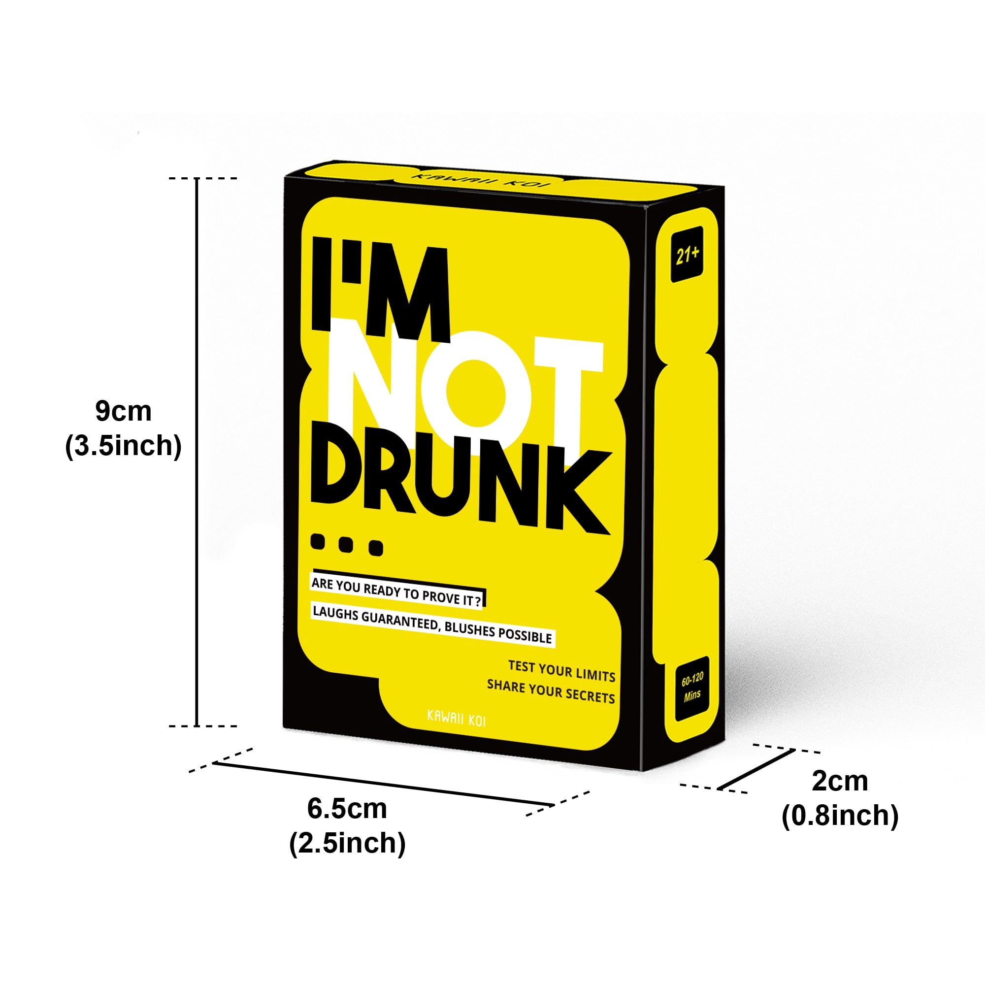 I'M NOT DRUNK Party Drinking Game for Adults, 55 Cards, Funny Game for Game Night, 21st Birthday and Bachelorette Gift