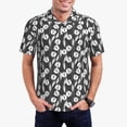 thumbnail image 3 of Balery Tulips Flowers Printed Men’s Short Sleeve Polo Shirt, Midweight Men's Shirt,Golf Polo shirts -X-Large, 3 of 9