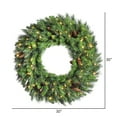 thumbnail image 2 of 30 in. Cheyenne Pine Pre-lit Christmas Wreath with Cones, 2 of 4