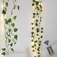 thumbnail image 2 of Guirnalda de luces LED con forma de hoja de hiedra y USB con mando a distancia, guirnalda para decoración del hogar y bodas, mini luces LED de cobre, 2 of 5