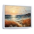 thumbnail image 2 of Designart "Beach Breeze Painting III" Nautical & Beach Floater Framed Canvas Art Print, 2 of 7