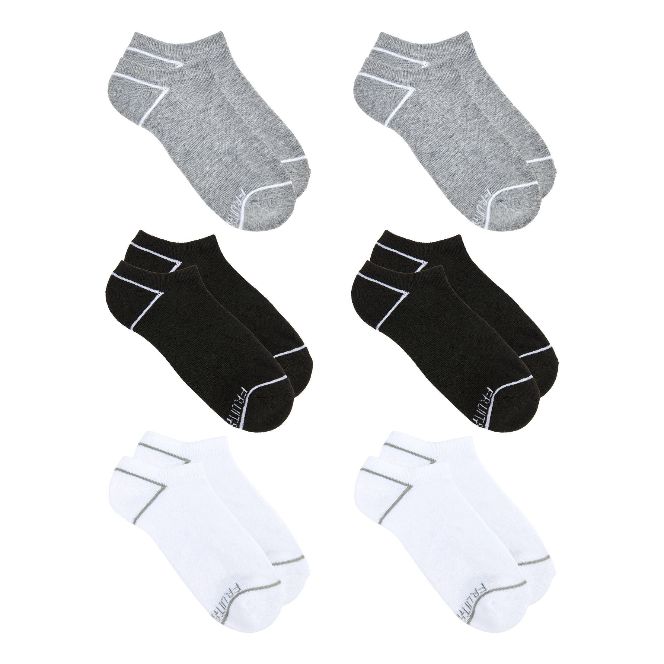 Fruit of the Loom All Day Comfort Women's Socks, Sizes 4-12, 6-Pack
