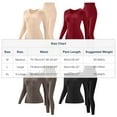 thumbnail image 3 of Wlynlyn Thermal Underwear Sets for Women Long Johns Winter Warm Base Layer Seamless Soft Top Bottom 2 Piece Sets, 3 of 6