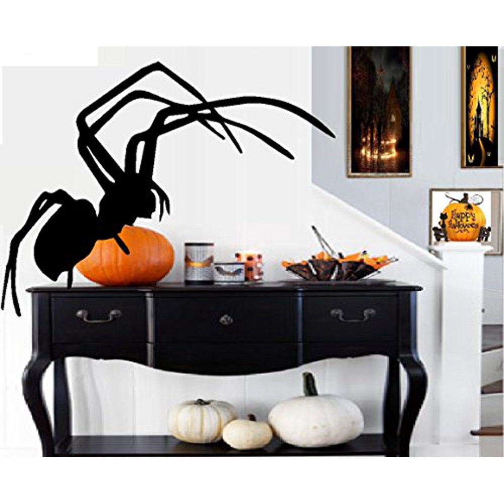 HALLOWEEN DECOR Spider (Large) 2 Wall or Window Halloween Decal 20