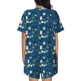 thumbnail image 3 of Lsque Various Lights Women's Short-Sleeved Pajama Set - 2 Piece Soft and Lightweight Sleepwear Set-XX-Large, 3 of 9