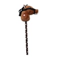 thumbnail image 4 of Caballo de palo con pértiga, juguete interactivo portátil para montar, ideal para Halloween. marrón oscuro negro, 4 of 9