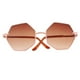 thumbnail image 1 of Gafas de terre Hexagonales Montura Gafas de terre Gafas Accesorios para en Miniatura marrón, 1 of 8
