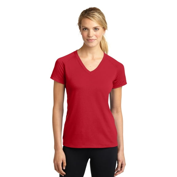 Sport-Tek Women's Short Sleeve Ultimate Performance V-Neck Tee - LST700