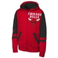 thumbnail image 2 of Youth Outerstuff  Red Chicago Bulls Straight to the League Full-Zip Hoodie, 2 of 3