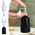 thumbnail image 1 of Glass Liquid Dispensing Bottles 1Pc Clear Glass Liquid Soap Dispenser Bottle Gradient Diamond-Shaped Design Refillable Pump for Bathroom and Kitchen(Transparent) by JASKFLY, 1 of 7