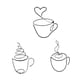 thumbnail image 4 of 3 piezas de de pared con taza de café, decoración artística creativa, artesanías elegantes, decoración de de pared, letrero de café para, 4 of 9
