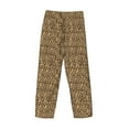 thumbnail image 5 of Goofa Leopard Print Brown Printed Soft Pajama Pants for Men, Wide Leg Comfy Casual Lounge Yoga Pants-X-Large, 5 of 9