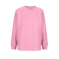 thumbnail image 5 of Karight Womens Sweatshirt Casual Lightweight Soft Crew Neck Loose Tops with Pocket, 5 of 7