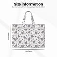 thumbnail image 3 of Salouo Funny Chicken for Canvas Tote File Bag, Tote Bag With Zipper Business Briefcase Document Bag with Handle A4 File Organizer Laptop Bag for Travel & Work, 3 of 8