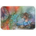 thumbnail image 2 of caroline's treasures brunette mermaid water fantasy kitchen/bath mat, 2 of 2