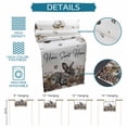 thumbnail image 6 of Rabbits Pine Cone Table Runner - 108 Inch Long Sweet Home Texture Brown Leaves Berries Cotton and Linen Blended Dress Scarves Farmhouse Table Runner for Kitchen Dining, Coffee Table, 13" x 108", 6 of 8