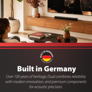 Dual Heritage Solide One Soundbar, Dolby Atmos, Made in Germany, Bluetooth