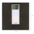 thumbnail image 6 of Taylor 12.0" x 12.0" Digital Body Weight Scale Battery Powered, FSA HSA Eligible, 400 lb Capacity, Black/Grey, 6 of 17