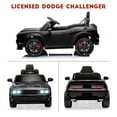 thumbnail image 4 of Licensed Dodge Ride-On Car, 12V Electric Vehicle for Kids with Remote Control, Ride On Toys with LED Lights, Bluetooth, MP6 Player – Boys & Girls Gifts, Black, 4 of 7