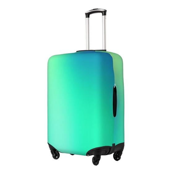 Rateoe blue green colors Printed Luggage Cover, Suitcase Protector Fits 18-32 Inch Luggage-Small