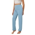 thumbnail image 6 of Wancir Girl's Flare Pants Kids High Waisted Button Multiple Pockets Yoga Bootcut Pants Full Length Bell Bottoms, 6 of 7