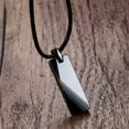 thumbnail image 3 of Not Ccratch Genuine Tungsten Metal Necklaces Pendants Men Jewelry 20inch Chain, 3 of 5