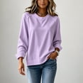 thumbnail image 5 of Maplenight Womens Crew Neck Sweatshirt Raglan Long Sleeve Casaul Loose Fit Fall Sweatshirts, 5 of 7