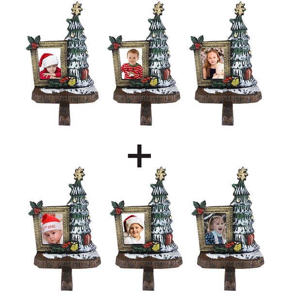 Lulu Decor, Cast Iron Decorative Christmas Tree Stocking Holders, Combo