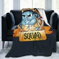 thumbnail image 2 of Manta de dibujos animados de Squirtle, manta de vellón ultra suave y acogedora de lujo para sofá cama, mantas de franela cálidas para todas las estaciones, ropa de cama para niños, adolescentes y, 2 of 6