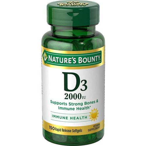 Vitamin D 2000 Iu High Potency Softgels, By Natures Bounty 100 Ea