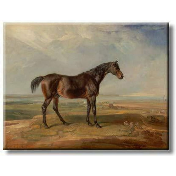 Brown Horse Picture on Stretched Canvas, Wall Art Décor, Ready to Hang