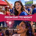 thumbnail image 5 of Red White Blue Hair Glitter Stick – Patriotic America Flag Star Face & Body Glitter, 4th of July Accessories, Waterproof Makeup for Football Game & Parades (3PCS), 5 of 7