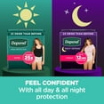 thumbnail image 6 of Depend Fresh Protection Adult Incontinence Underwear for Women (Formerly Depend Fit-Flex), Disposable, Maximum, Medium, Blush, 30 Count, Packaging May Vary, 6 of 7