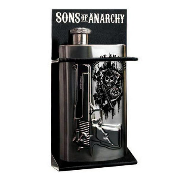 Sons of Anarchy Gun Logo 6 oz. Flask