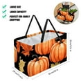 thumbnail image 2 of Maple Ieaf Pumpkin Large Foldable Oxford Cloth Beach Bag Storage Bin Shopping Basket Cube Organizer, 2 of 7
