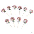 thumbnail image 1 of 20 Piezas Mágico Cupcake Topper de Madera Palos Cumpleaños de Comida Sunnimix Unicorn Cupcake Topper, 1 of 8
