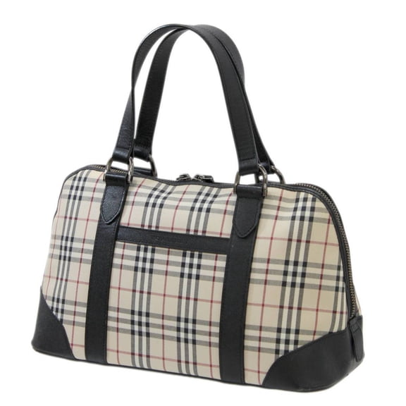 Pre-Owned BURBERRY Nova Check Canvas Handbag (Good)
