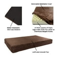 thumbnail image 4 of Orthopedic Pet Bed - Egg Crate and Memory Foam with Washable Cover 37x24x4 by PETMAKER - Brown, 4 of 6