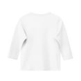 thumbnail image 4 of Tao Tao Kids Girls Casual 3/4 Sleeve T-Shirt Round Neck Cute Tops Basic Tees Blouses Loose Fit Pullover Solid Color Dressy Trendy White 120, 4 of 5
