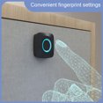 thumbnail image 3 of Bloqueo de huellas dactilares Universal Keyless Cadlock Mini Muebles inteligentes Usb AntiTheft Product Home Essentials for Office Hogar 1 Set Speravity HA012366-00B, 3 of 7