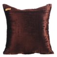 thumbnail image 2 of Toss Pillow Covers, Chocolate Brown 14x14 inch (35x35 cm) Gathered Fabric Pattern Decorative Pillow Covers by The HomeCentric, Solid Color Throw Pillow Covers - Chocolate Brown Beauty, 2 of 5