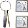 thumbnail image 6 of Blukids Through Thick and Thin keychain Friendship Best Friend Gift Couples Keyring Sisters Bridesmaid Tribe BFF Gift(Silver), 6 of 7