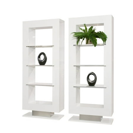 Sharelle Furnishings Mia White Lacquer Room Divider-Finish:White Lacquer