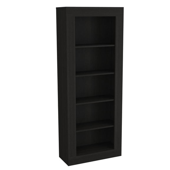 Depot E-Shop Poros Bookcase In Black Wengue