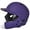 Purple, variant on Champro Sports HX Gamer Plus Baseball Batting Helmet Universal Jaw Guard Senior White