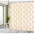 thumbnail image 4 of Ambesonne Geometric Shower Curtain, Abstract Boho Shapes Art, 69"Wx70"L, Pale Peach White Lilac, 4 of 4