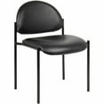 thumbnail image 2 of Lorell Relevance LLR69607 Vinyl Reception Guest Chair, Black, 2 of 6