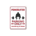 thumbnail image 2 of Powerlifter Parking Novelty Decor, Metal Wall Sign - 10x14 Inches, 2 of 4