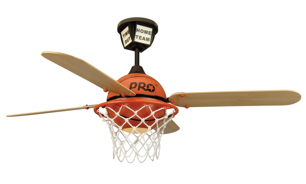 52'' Basketball Ceiling Fan w/Blades and Light Kit by Craftmade PS52BB4