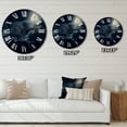 thumbnail image 4 of Designart 'Cloudy Full Moon Night' Nautical & Coastal Wall Clock, 4 of 5